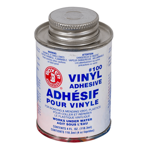#100 Vinyl Adhesive, 4 oz Can Only With Applicator Cap