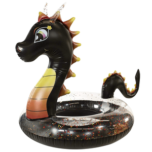 Pool Candy 48 Inch Glitter Black Dragon Pool Tube