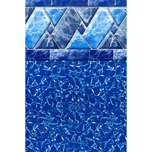 River Stone 15 x 26 ft Oval Beaded Liner 54 inch Standard Specification