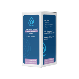 Bandes de test de cuivre pour piscine minérale (bouteille de 25)