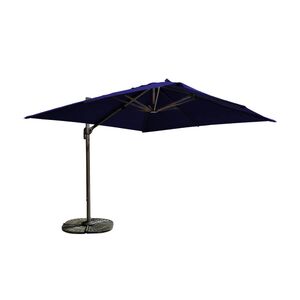10' Deluxe hanging umbrella - Charcoal / Blue
