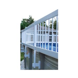 GLI White Above Ground Pool Fence Kit (Kit B - 3 Sections)