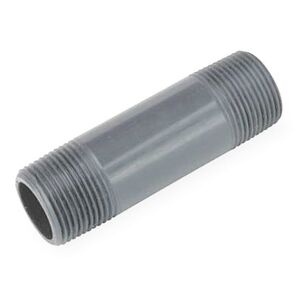 Nipple PVC 1.5 x 6 inch Male Threaded (MIPT) / 1.5 inch Male Threaded (MIPT)