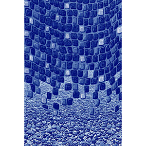 Toile à rabat Ocean Wave ronde de 24 pieds pour piscine d'une hauteur de de 48 / 52 / 54 pouces