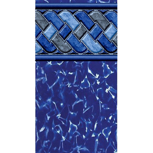 Toile accrochée Cayman Maui ronde de 21 pieds pour piscine d'une hauteur de 54 pouces