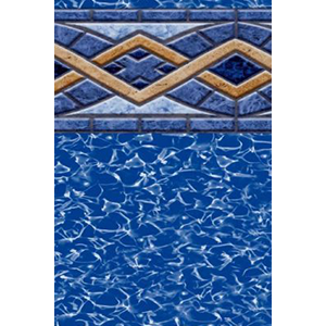 Toile accrochée Liberte ronde de 8 pieds pour piscine d'une hauteur de 52 pouces
