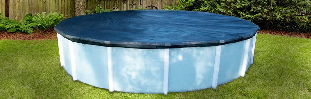 Installation of a swimming pool winter cover