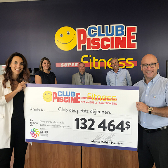 Un don de 132 464$ au Club des Petits Déjeuners